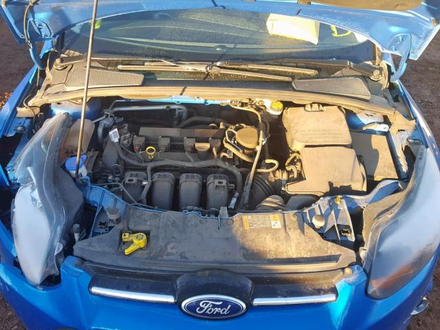 1FADP3J2XEL330464 - 2014 FORD FOCUS TITA BLUE photo 7