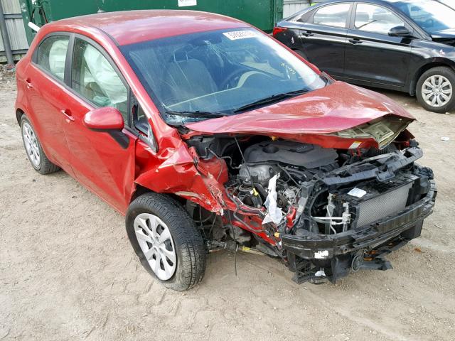 KNADN5A30D6280723 - 2013 KIA RIO EX RED photo 1