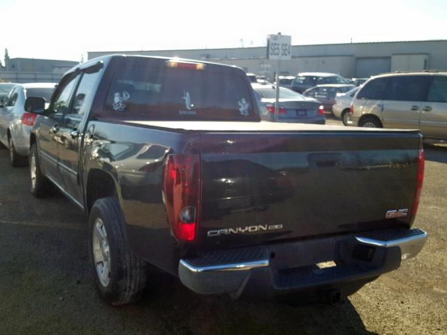 1GTD5MFE4C8158599 - 2012 GMC CANYON SLE BLACK photo 3