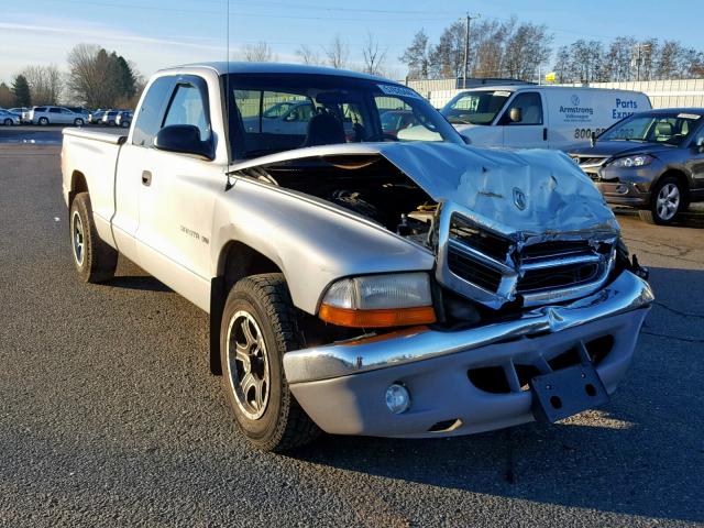 1B7GL22X11S131651 - 2001 DODGE DAKOTA SILVER photo 1