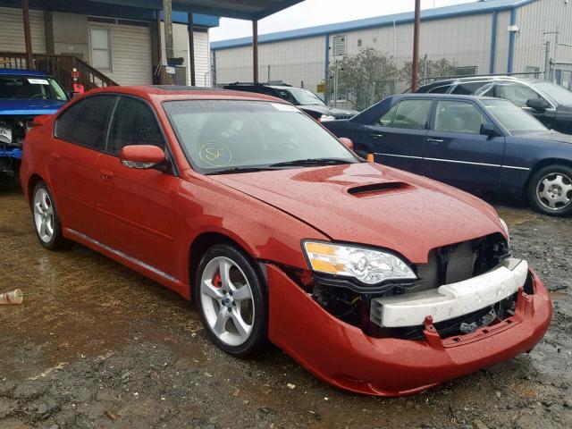 4S3BL676X64204299 - 2006 SUBARU LEGACY GT RED photo 1