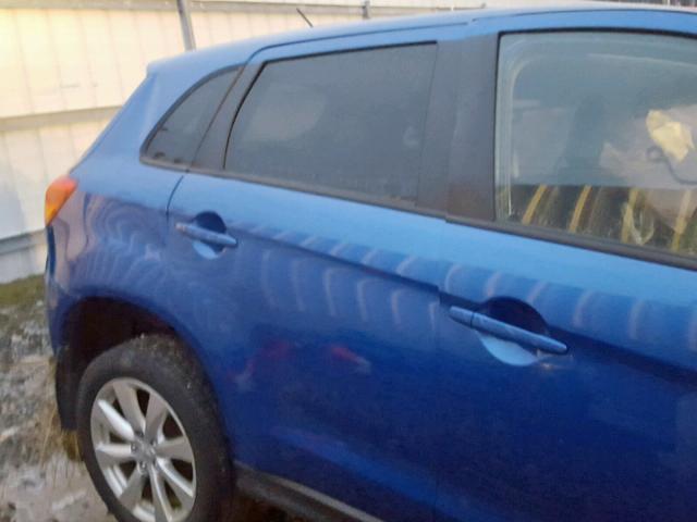 4A4AR3AU6FE015037 - 2015 MITSUBISHI OUTLANDER BLUE photo 6