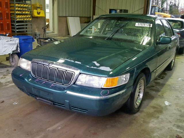 2MEFM75W6YX689011 - 2000 MERCURY GRAND MARQ GREEN photo 2