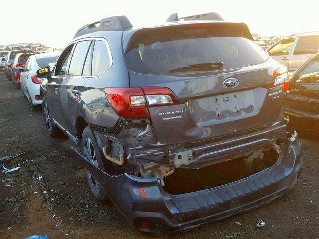 4S4BSENC3J3243929 - 2018 SUBARU OUTBACK 3. GRAY photo 3