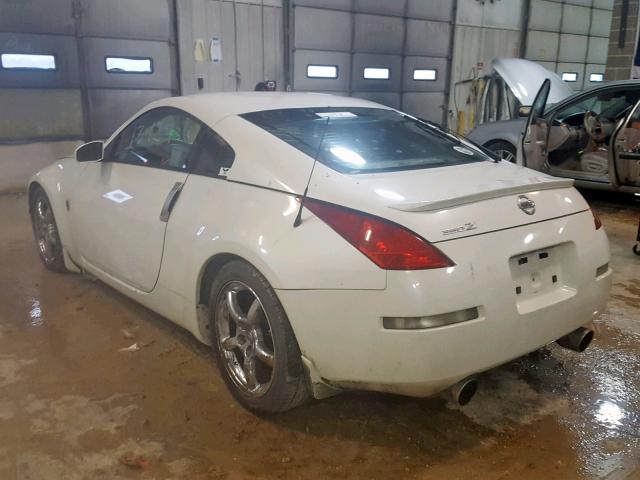 JN1AZ34E45M651538 - 2005 NISSAN 350Z COUPE WHITE photo 3