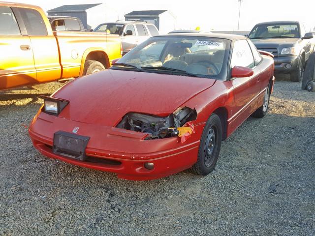 1G8ZH1270SZ188575 - 1995 SATURN SC2 RED photo 2