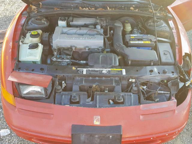 1G8ZH1270SZ188575 - 1995 SATURN SC2 RED photo 7