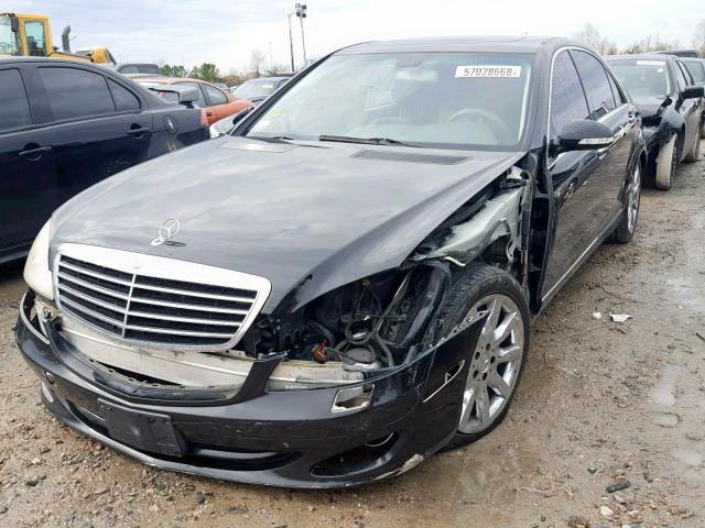 WDDNG71X47A019943 - 2007 MERCEDES-BENZ S 550 BLACK photo 2