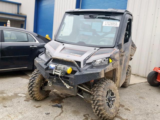 4XAUH9EA6EG342235 - 2014 POLARIS RANGER 900 GRAY photo 2