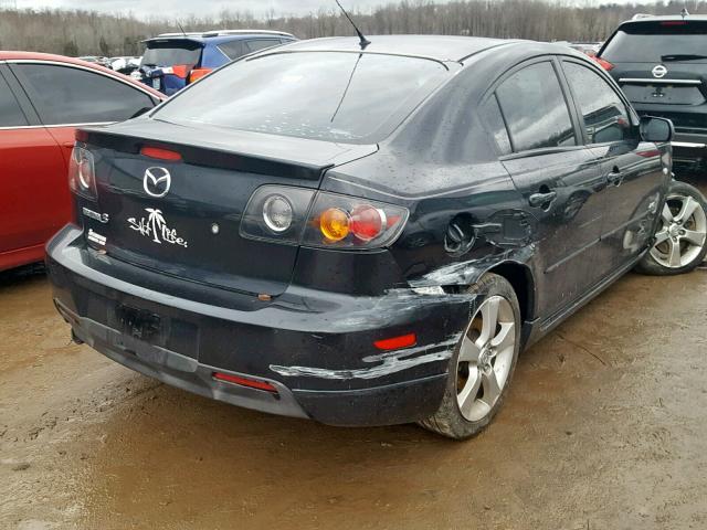 JM1BK323841216755 - 2004 MAZDA 3 S BLACK photo 4