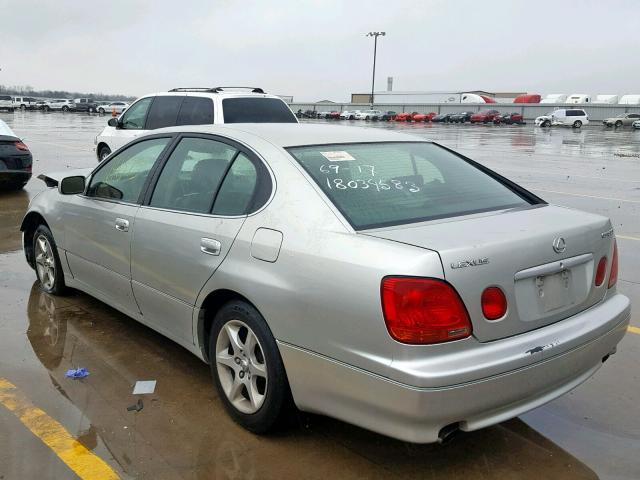 JT8BD69S010148010 - 2001 LEXUS GS 300 SILVER photo 3