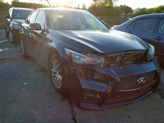 JN1AV7AR2FM850146 - 2015 INFINITI Q50 HYBRID BLACK photo 1