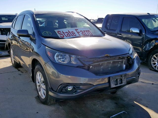 2HKRM3H74DH514229 - 2013 HONDA CR-V EXL GRAY photo 1