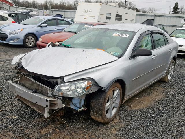 1G1ZG57B19F252575 - 2009 CHEVROLET MALIBU LS ვერცხლისფერი ფოტო 2