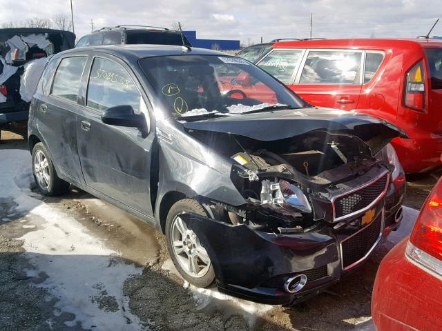 KL1TG66E39B620462 - 2009 CHEVROLET AVEO LT BLACK photo 1