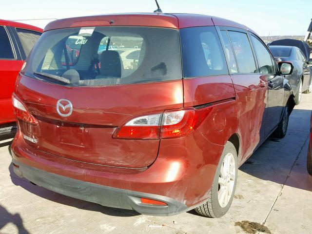 JM1CW2BL5C0105331 - 2012 MAZDA 5 MAROON photo 4