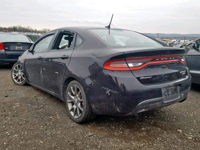 1C3CDFBB5ED693171 - 2014 DODGE DART SXT BLACK photo 3