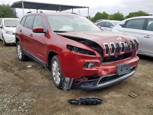 1C4PJLDB1GW165779 - 2016 JEEP CHEROKEE L BURGUNDY photo 1