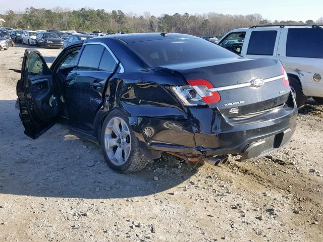 1FAHP2EW2CG116325 - 2012 FORD TAURUS SEL BLACK photo 3