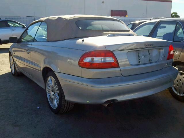 YV1NC62D33J036693 - 2003 VOLVO C70 HPT BEIGE photo 3