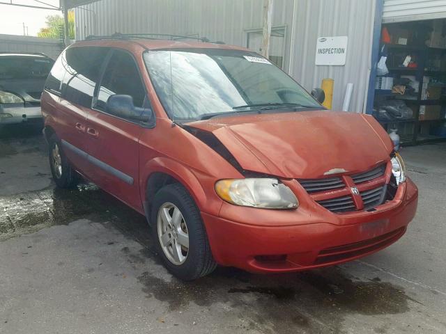 1D4GP45R55B336797 - 2005 DODGE CARAVAN SX RED photo 1