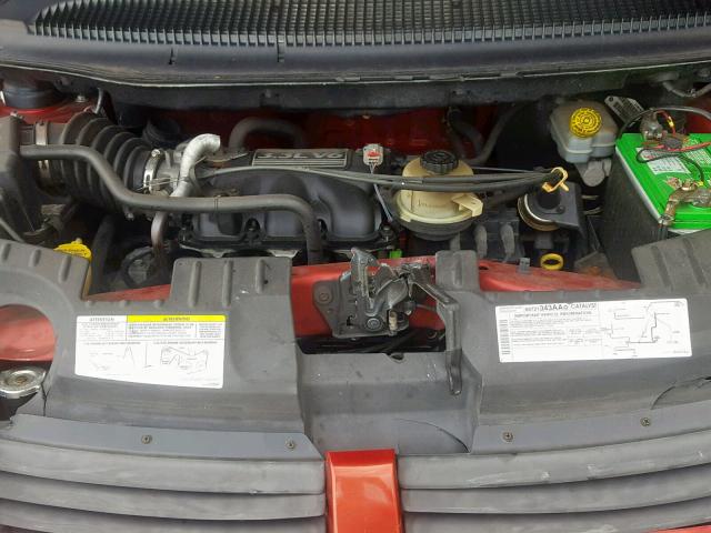 1D4GP45R55B336797 - 2005 DODGE CARAVAN SX RED photo 7