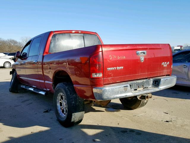 3D7KS29C46G238553 - 2006 DODGE RAM 2500 RED photo 3