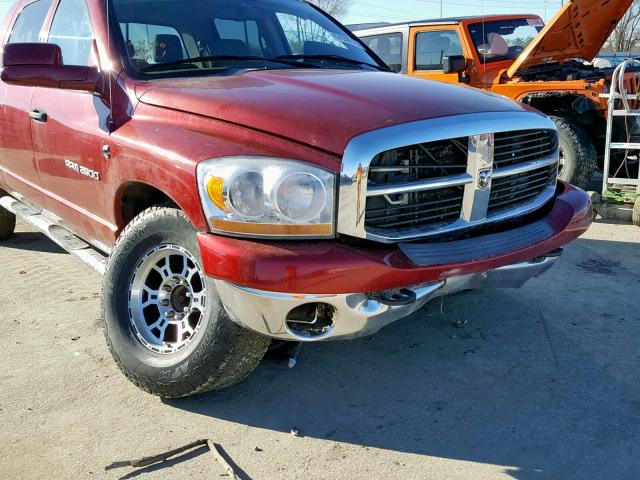 3D7KS29C46G238553 - 2006 DODGE RAM 2500 RED photo 9