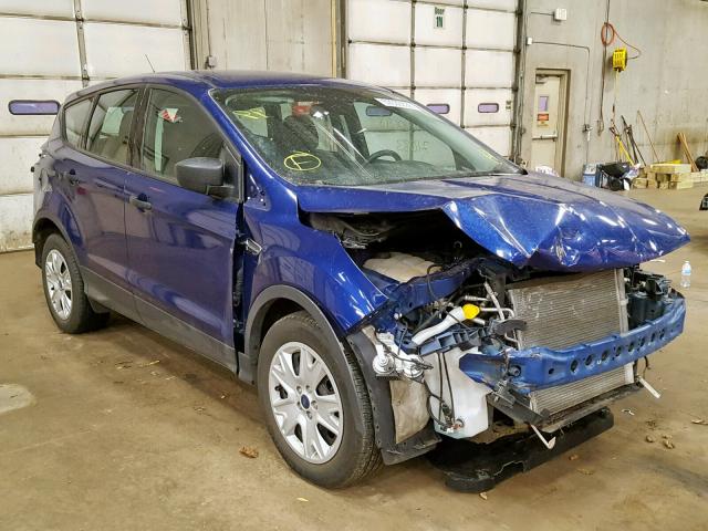 1FMCU0F78FUC63078 - 2015 FORD ESCAPE S BLUE photo 1