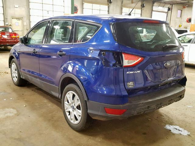 1FMCU0F78FUC63078 - 2015 FORD ESCAPE S BLUE photo 3