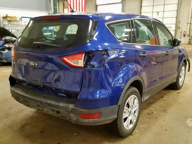 1FMCU0F78FUC63078 - 2015 FORD ESCAPE S BLUE photo 4