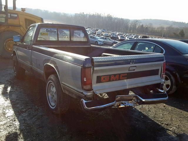 1GTCT14Z9K2536357 - 1989 GMC S TRUCK S1 BLUE photo 3