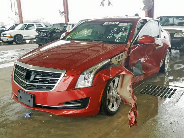 1G6AB5RX4F0109004 - 2015 CADILLAC ATS LUXURY RED photo 2