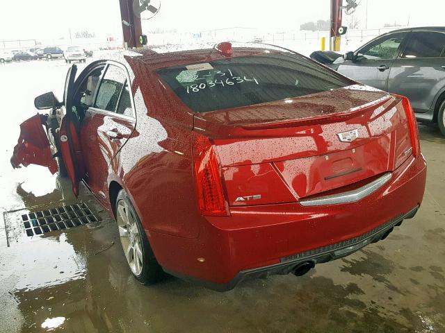 1G6AB5RX4F0109004 - 2015 CADILLAC ATS LUXURY RED photo 3