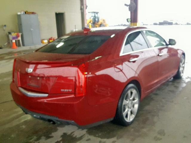 1G6AB5RX4F0109004 - 2015 CADILLAC ATS LUXURY RED photo 4