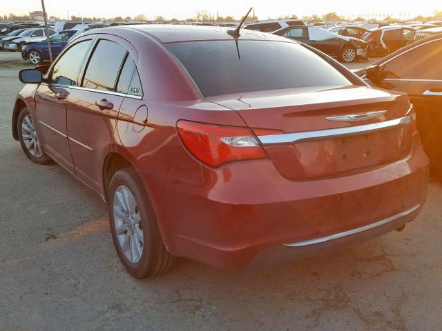 1C3CCBBB2DN636236 - 2013 CHRYSLER 200 TOURIN RED photo 3