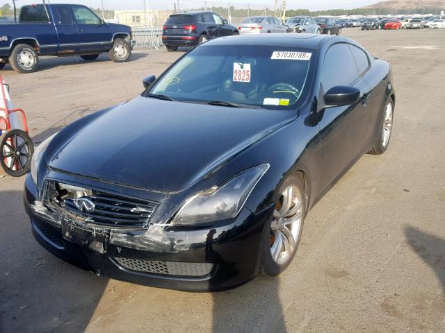 JNKCV64F59M650205 - 2009 INFINITI G37 BLACK photo 2