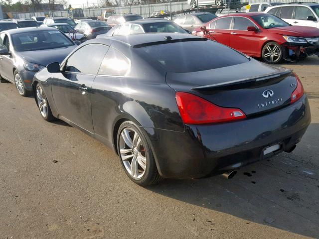 JNKCV64F59M650205 - 2009 INFINITI G37 BLACK photo 3