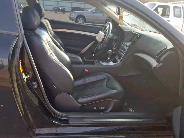 JNKCV64F59M650205 - 2009 INFINITI G37 BLACK photo 5