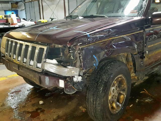 1J4GZ78Y3TC243788 - 1996 JEEP GRAND CHER BROWN photo 9