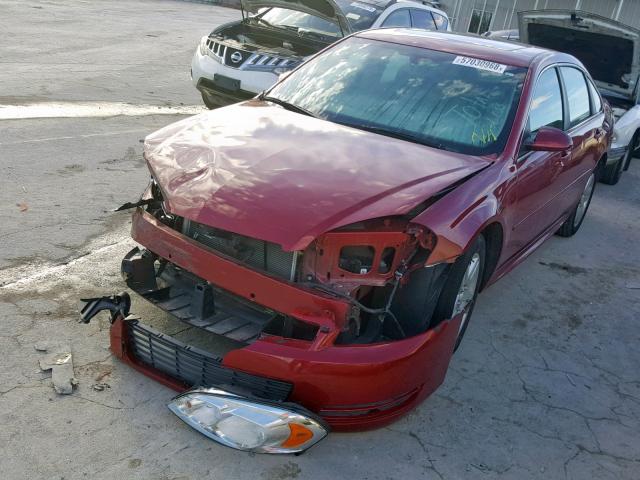 2G1WB5E37F1107234 - 2015 CHEVROLET IMPALA LIM RED photo 2