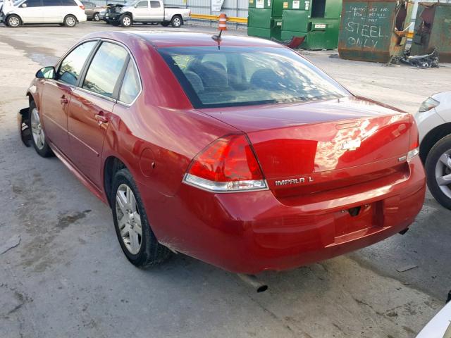 2G1WB5E37F1107234 - 2015 CHEVROLET IMPALA LIM RED photo 3