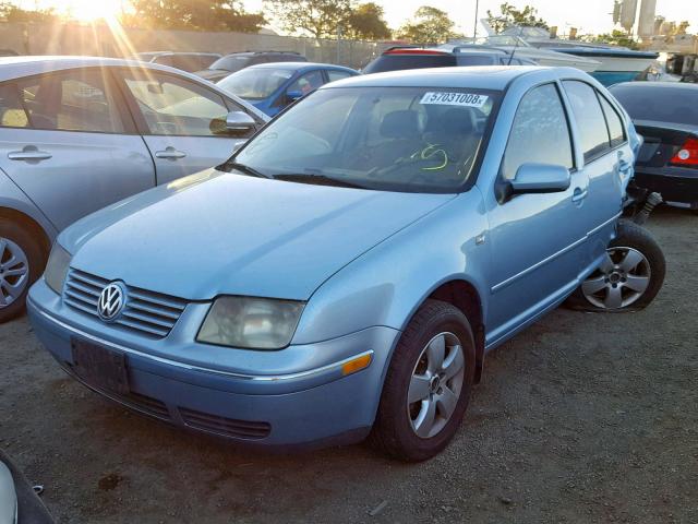 3VWSR69MX5M029689 - 2005 VOLKSWAGEN JETTA GLS BLUE photo 2