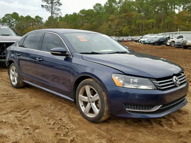 1VWBH7A37CC069237 - 2012 VOLKSWAGEN PASSAT SE BLUE photo 1