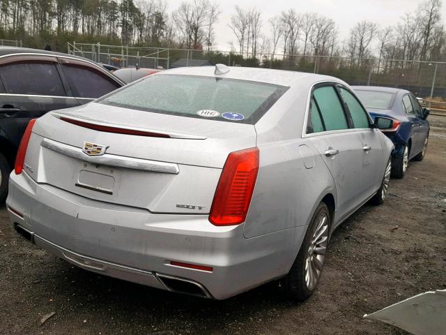 1G6AX5SX5F0104664 - 2015 CADILLAC CTS LUXURY SILVER photo 4