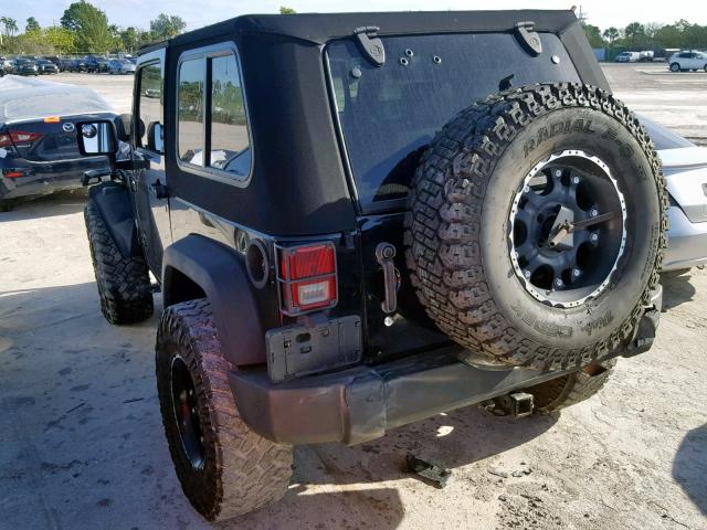 1J4FA241X9L762828 - 2009 JEEP WRANGLER X BLACK photo 3