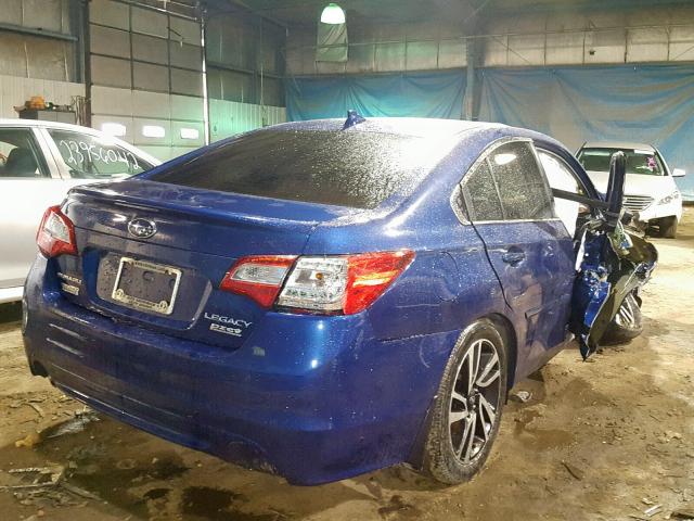 4S3BNAS65H3038223 - 2017 SUBARU LEGACY SPO BLUE photo 4