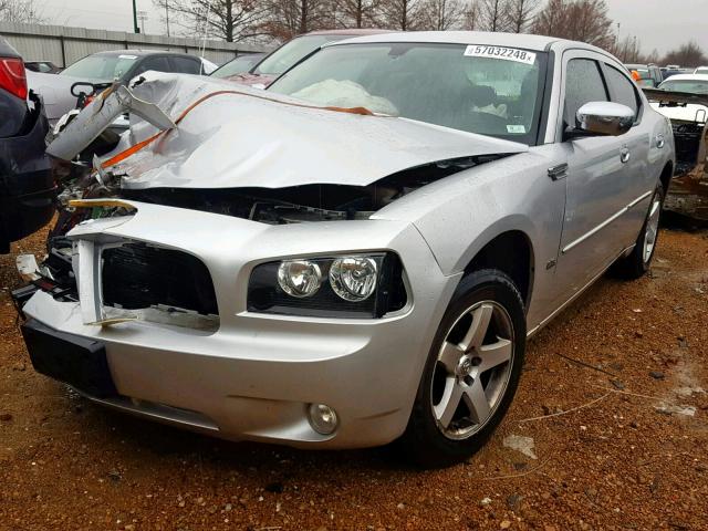 2B3CA3CV8AH107427 - 2010 DODGE CHARGER SX SILVER photo 2