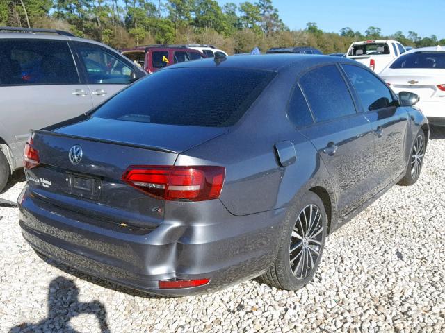 3VWD17AJ3GM242199 - 2016 VOLKSWAGEN JETTA SPOR GRAY photo 4