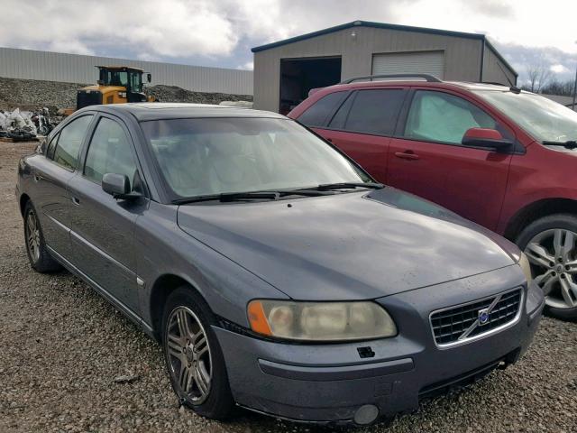 YV1RS592662501968 - 2006 VOLVO S60 2.5T GRAY photo 1